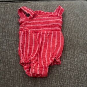 Cat & Jack Pink Striped Kids One Piece